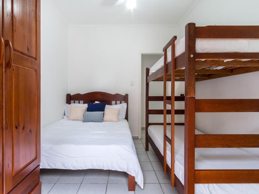 Apartamento Espacoso Com Ar Condicionado E Wi-Fi, A 100 Metros Da Praia - Edificio Estoril Ubatuba Esterno foto